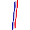 Blue white red