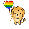 Lion Balloon LGBT Gay Pride