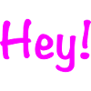 Statement Apparel - "Hey!" pink