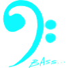 sketch bass clef_blue