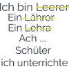 Ich unterrichte Schüler