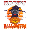 Halloween Creepy Cat Witch Pumpkin