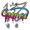 Graffiti Gamer Zocker Gaming