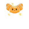 Croissant Kawaii Food