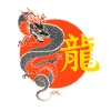 Dragon japonais Symbole Fantasy