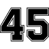 45 number jersey