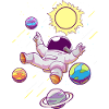 Astronaut Planeten