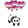 Panda Lesbian Pride