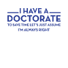 J’ai un doctorat | PhD
