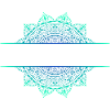 Mandala Cyan Green