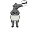 Stubborn tapir