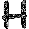 H Alphabet im Zentangle Style