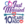 Just gift för 10 år sedan, 10: e bröllopsdagen