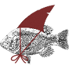 Fish with shark fin