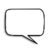 Speech Bubble Shape White