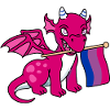 Bisexual Pride Dragon