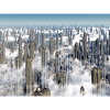 Futuristic skyscrapers in a megacity