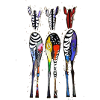 Funny zebras