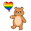 Teddy Bear Balloon Gay Bear Pride