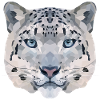 Polyart Léopard des neiges