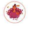 Turkey Happy Thanksgiving Grateful