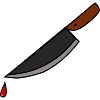 Bloody knife