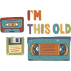 I'm This Old Vintage Retro 80s 90s Cassette