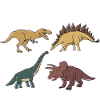 Dinosaurier Dinosaurs Tyrannosaurus Triceratops