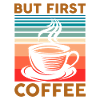 Funny Kaffe Citat for Kaffe Lovers Men Første Cof