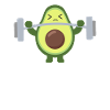 Avocado Fitness Huntel funny avocados