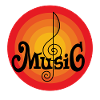 Retro musical note