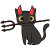 Cat Devil Halloween