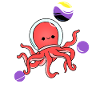 Octopus Astronaut Nonbinary Pride