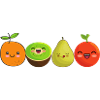 Funny fruit in a row