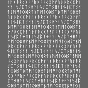 24 Elder Futhark Runen Reihe Hintergrund