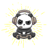 Giocatore Panda Pew Pew Gaming Zocker Videogame