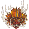 Gini raksha traditional mask
