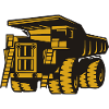 Belaz Muldenkipper Baumaschinen Fahrer Silhouette