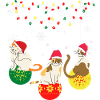 Funny christmas cats