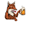 Prost - Fuchs trinkt Bier - Bierfest