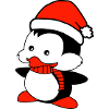 penguin loves Christmas