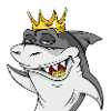 Cool Shark with Crown #4 Cool Sharks