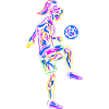 Soccer Girls Footballer Women