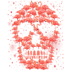 Skull Pink Flamingos Halloween