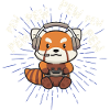 Roter Panda Gamer Gaming