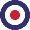 England Flag Round Target