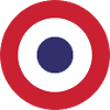 France Flag Round Target
