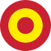 Spain Flag Round Target