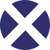 scotland Flag Round Target