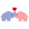 Elephant Dear Couple